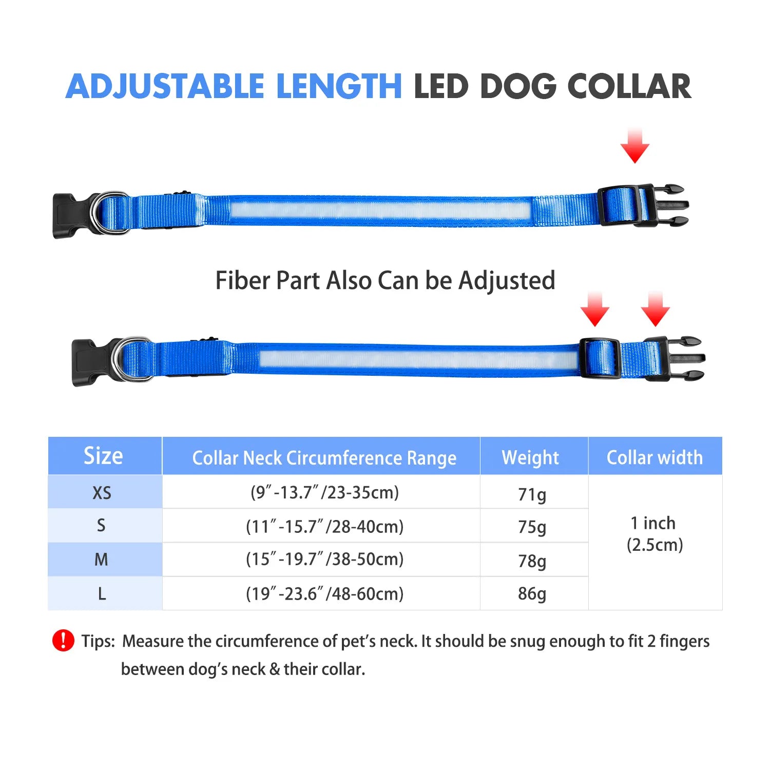 LED Dog Collar - brevityofgoodsshop