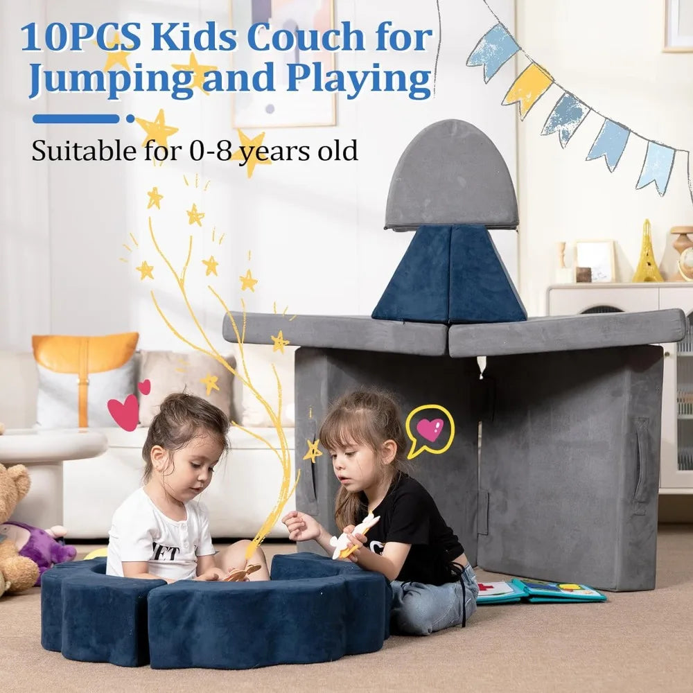 10PCS Kids Couch for Playroom