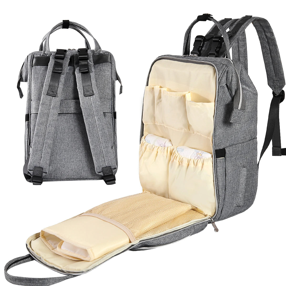 Large Capacity Diaper Bags - brevityofgoodsshop