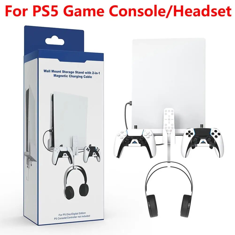 Wall Mount Storage Bracket For PS5 - brevityofgoodsshop