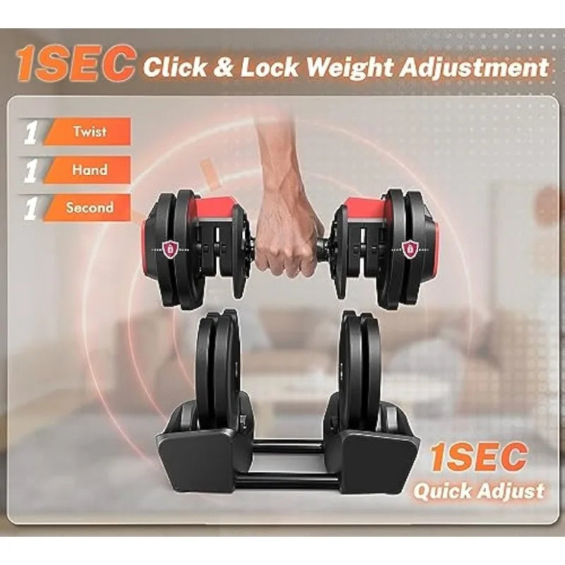 3 in 1 Adjustable Dumbbell Set - brevityofgoodsshop