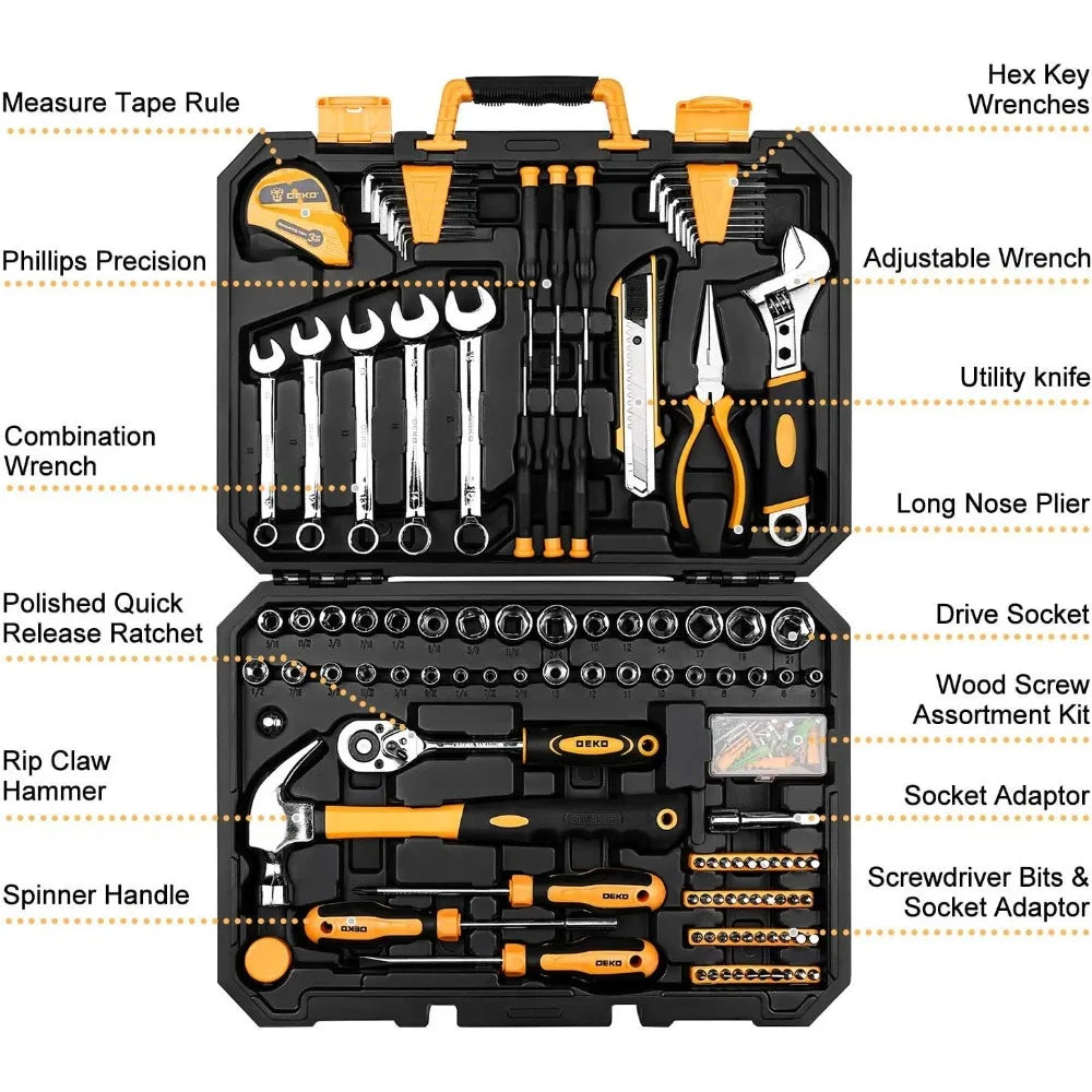 158 Pieces Auto Repair Tool Set - brevityofgoodsshop