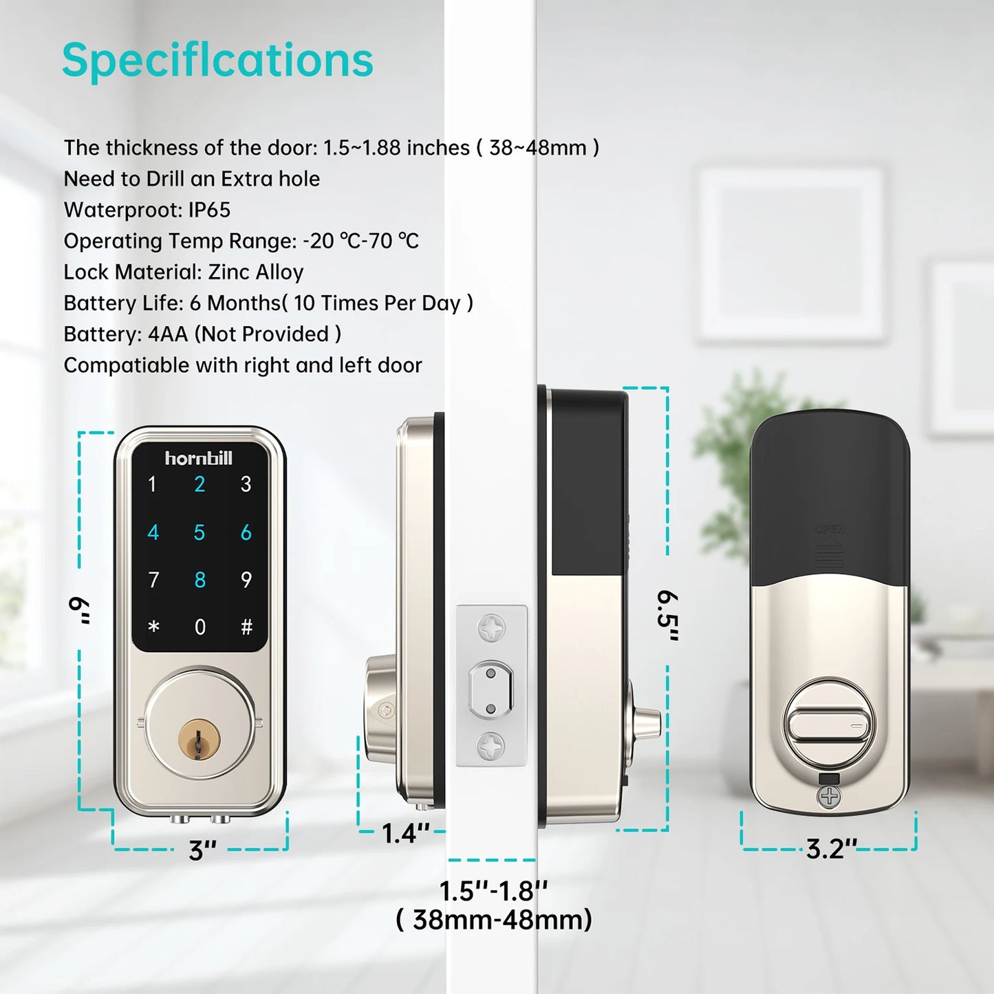 Smart Keyless Entry Door Lock