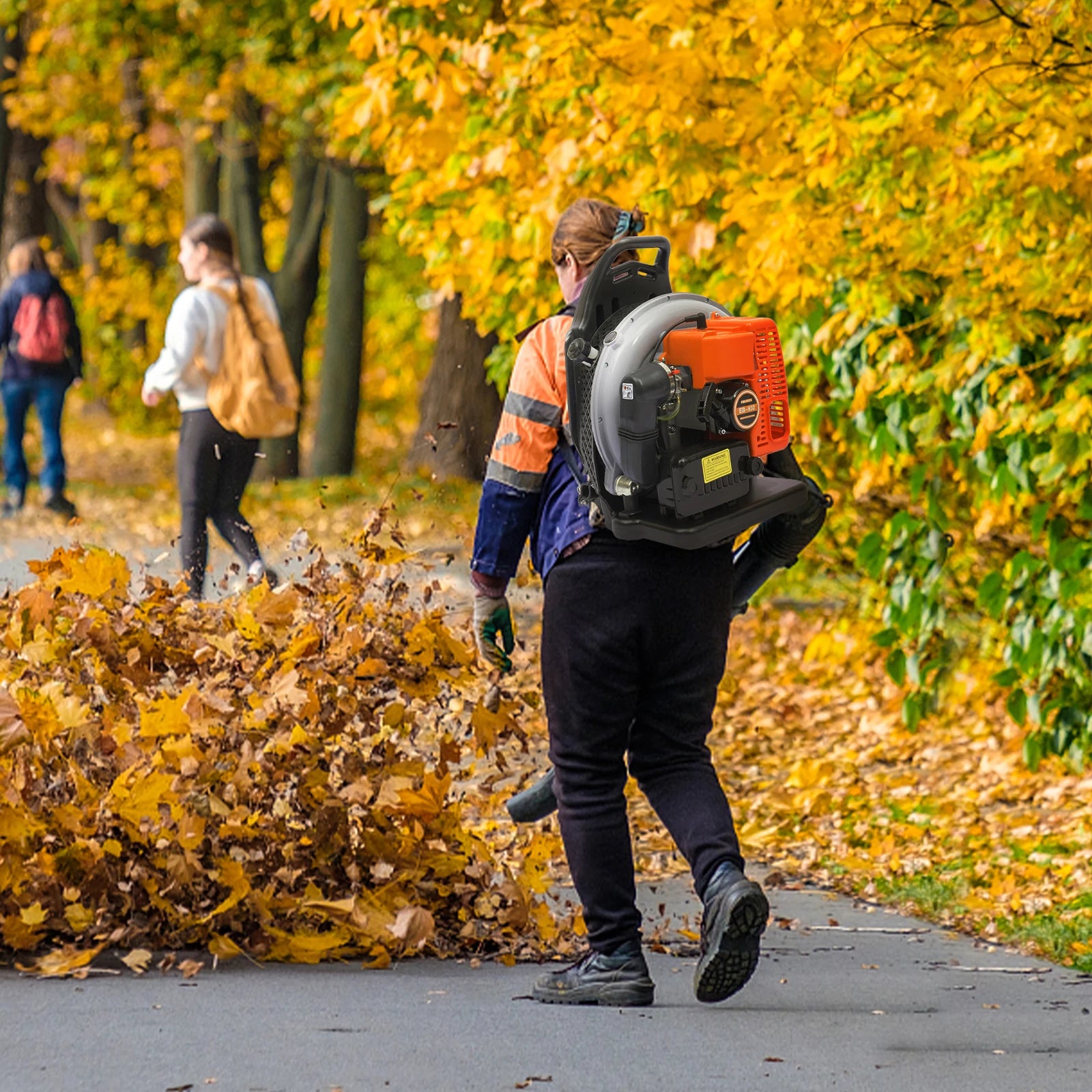 2 Stroke Petrol Backpack Leaf Air-cooled Blower - brevityofgoodsshop