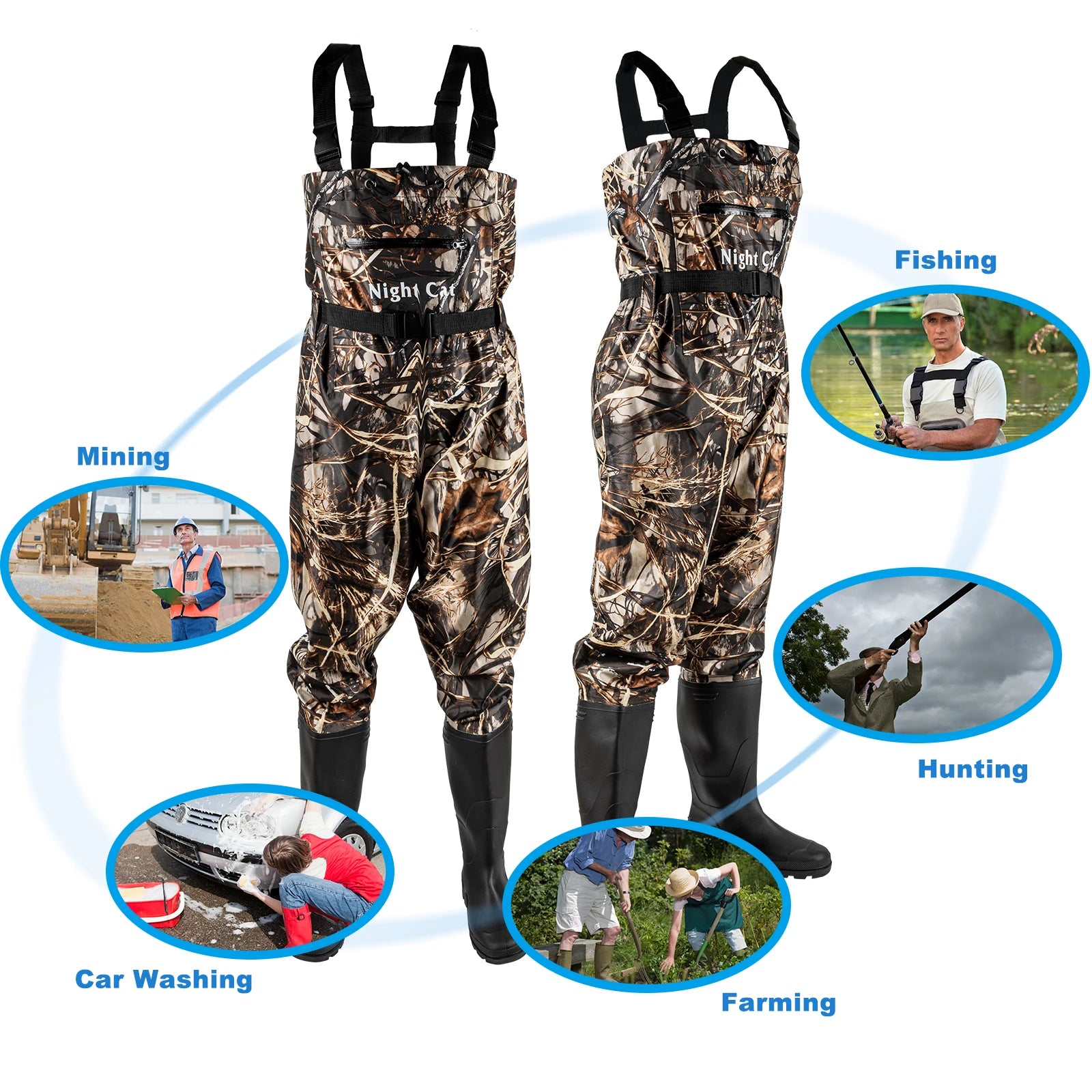 Night Cat Fishing Wader - brevityofgoodsshop