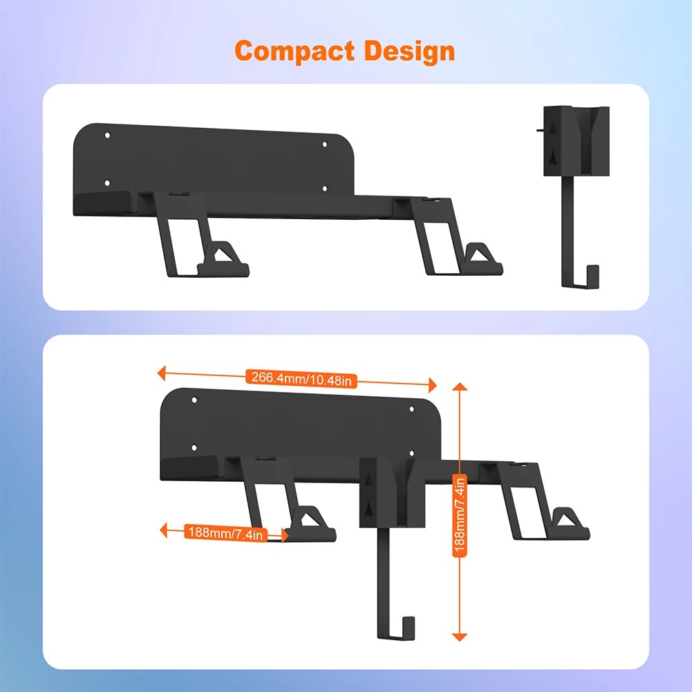 Wall Mount Storage Bracket For PS5 - brevityofgoodsshop