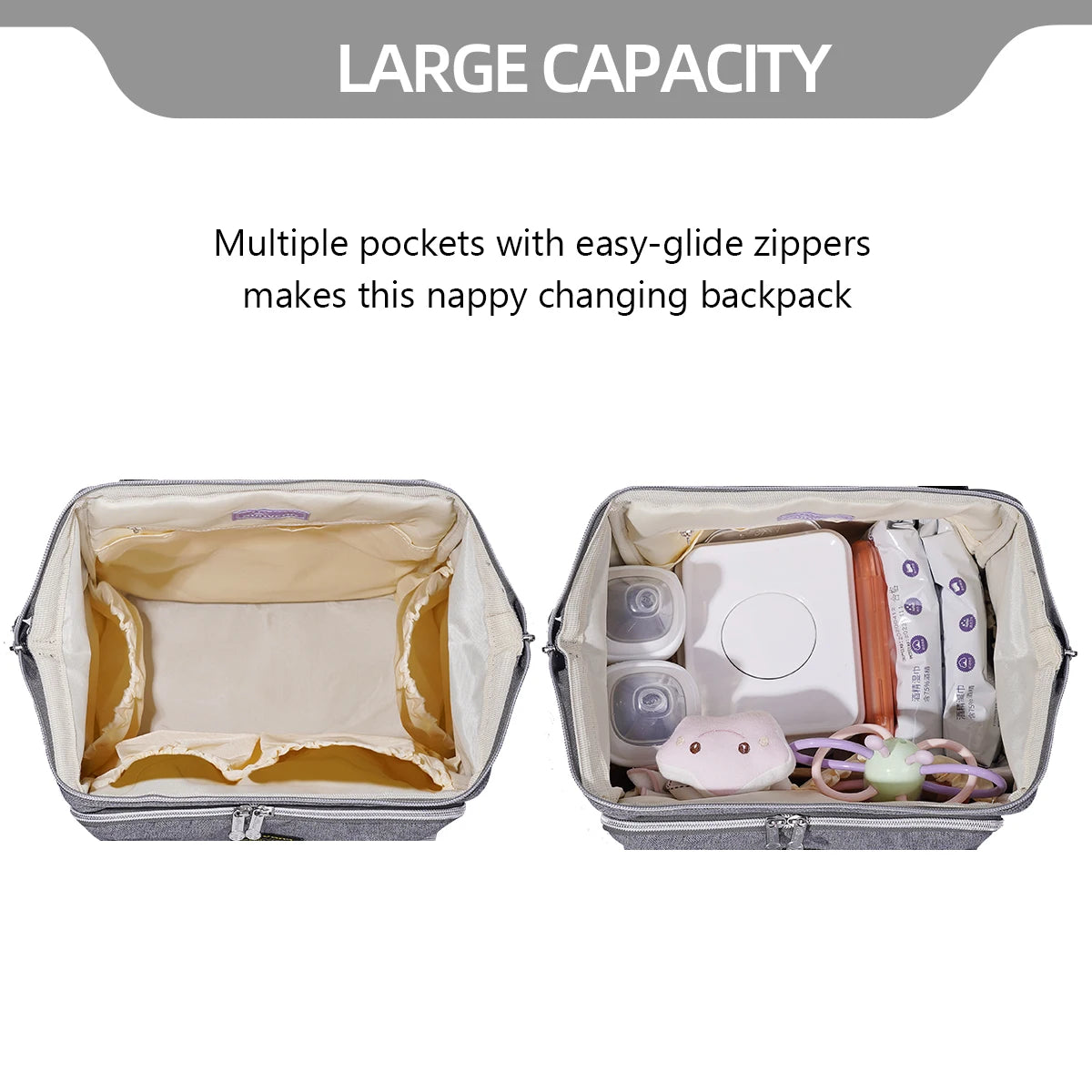 Large Capacity Diaper Bags - brevityofgoodsshop