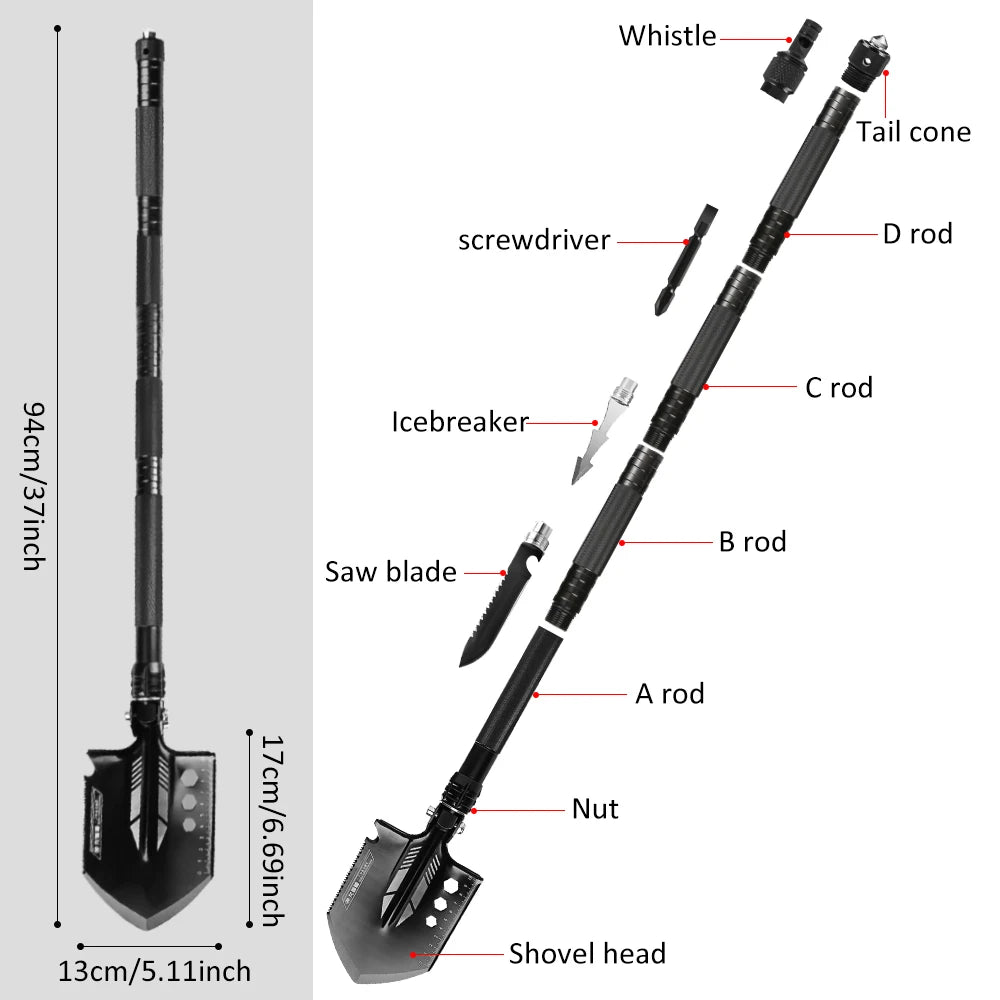 Multifunctional Shovel Folding Kit - brevityofgoodsshop